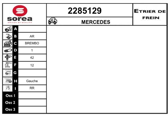 Etrier de frein SEEAC 4285129