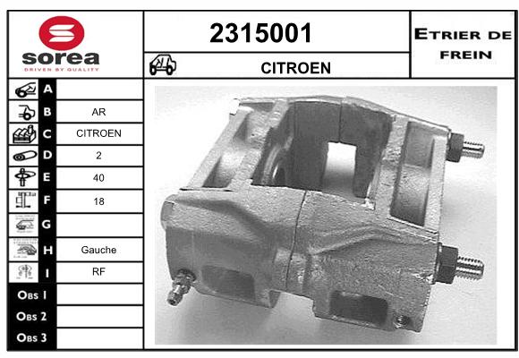 Etrier de frein SEEAC 4315001