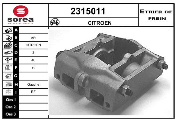 Etrier de frein SEEAC 4315011