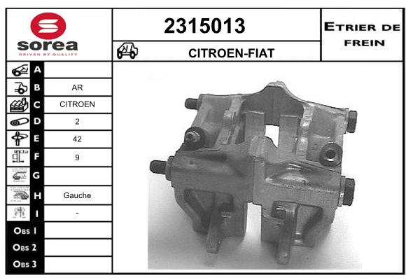 Etrier de frein SEEAC 4315013