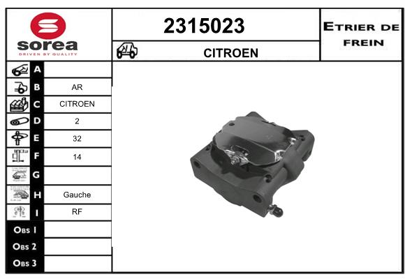 Etrier de frein SEEAC 4315023