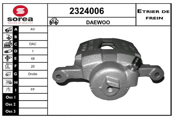 Etrier de frein SEEAC 4324006