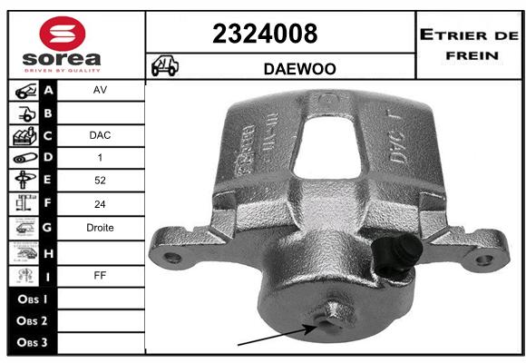 Etrier de frein SEEAC 4324008