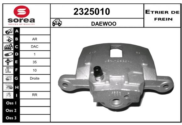 Etrier de frein SEEAC 4325010