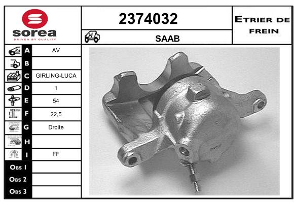 Etrier de frein SEEAC 4374032