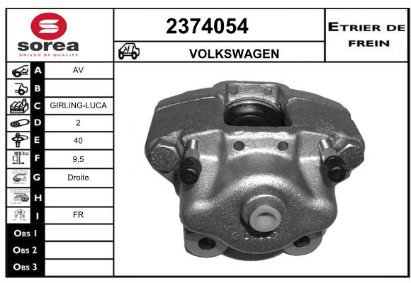 Etrier de frein SEEAC 4374054