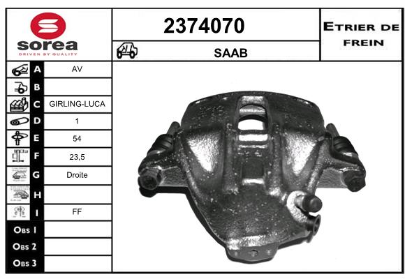 Etrier de frein SEEAC 4374070