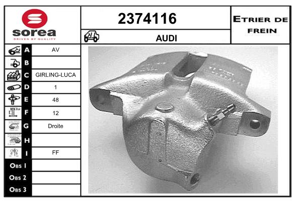 Etrier de frein SEEAC 4374116