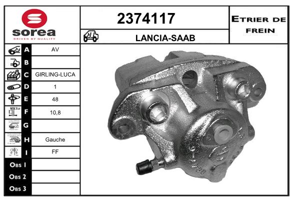 Etrier de frein SEEAC 4374117