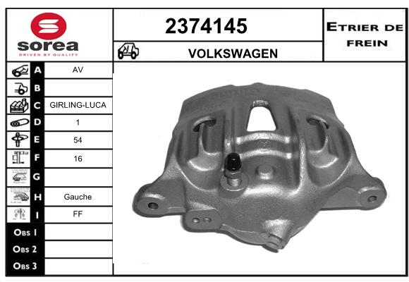 Etrier de frein SEEAC 4374145