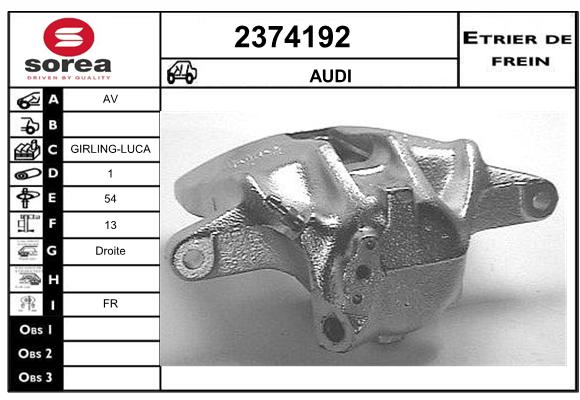 Etrier de frein SEEAC 4374192