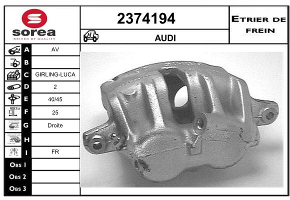 Etrier de frein SEEAC 4374194