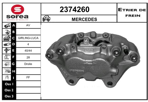 Etrier de frein SEEAC 4374260