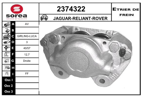 Etrier de frein SEEAC 4374322