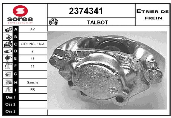 Etrier de frein SEEAC 4374341