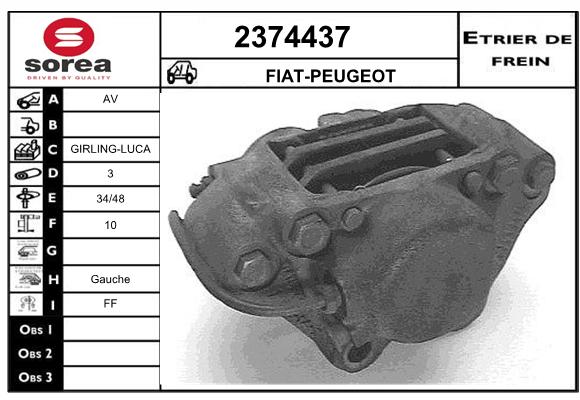 Etrier de frein SEEAC 4374437