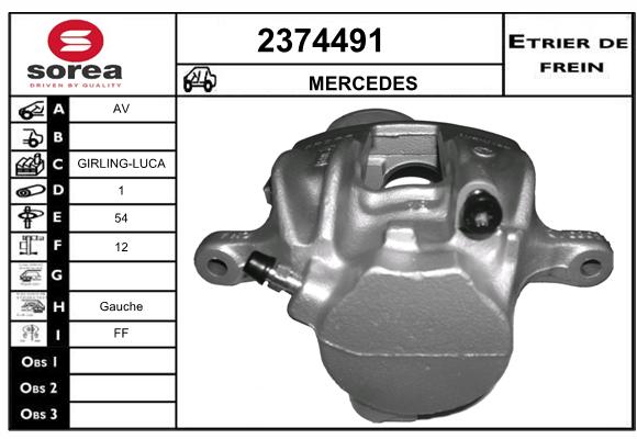 Etrier de frein SEEAC 4374491