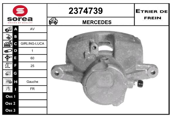 Etrier de frein SEEAC 4374739