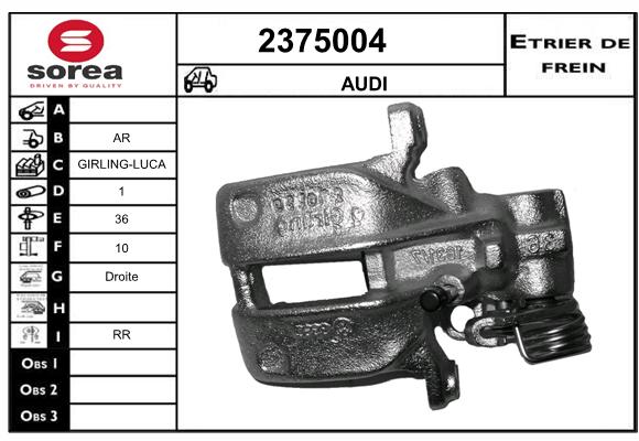 Etrier de frein SEEAC 4375004