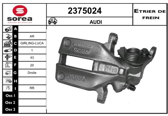 Etrier de frein SEEAC 4375024