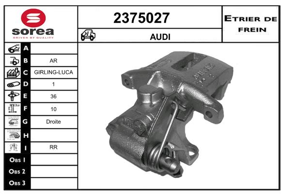 Etrier de frein SEEAC 4375027