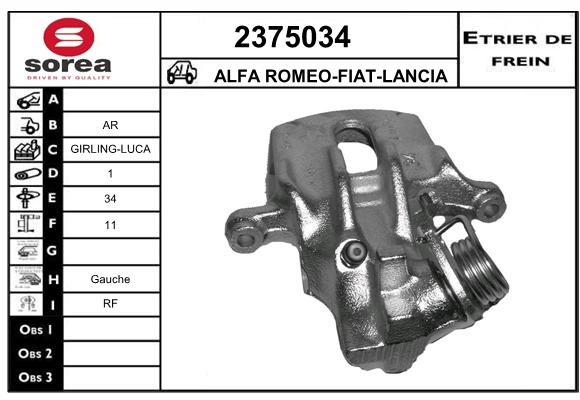 Etrier de frein SEEAC 4375034