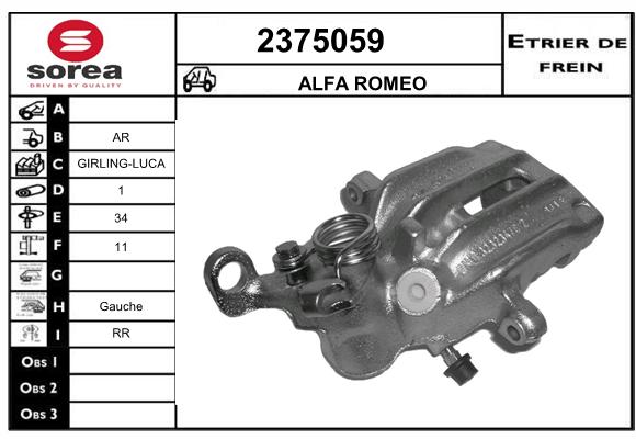 Etrier de frein SEEAC 4375059