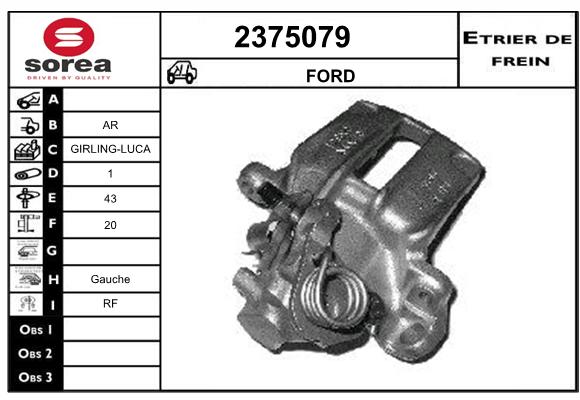 Etrier de frein SEEAC 4375079