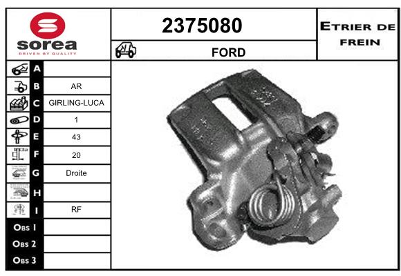 Etrier de frein SEEAC 4375080