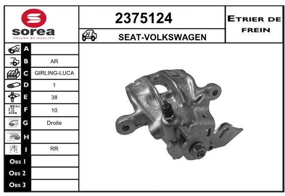 Etrier de frein SEEAC 4375124