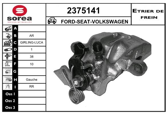 Etrier de frein SEEAC 4375141