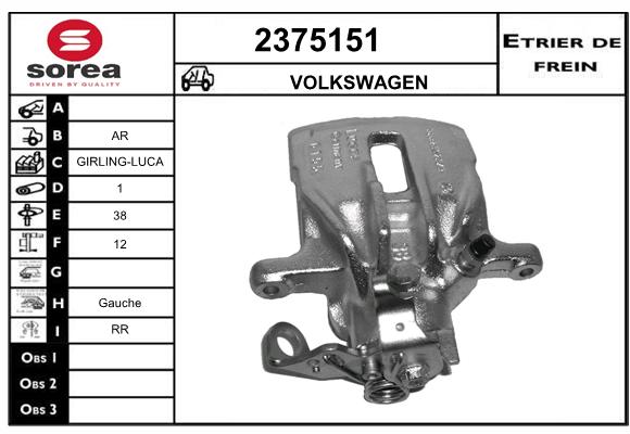 Etrier de frein SEEAC 4375151