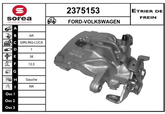 Etrier de frein SEEAC 4375153