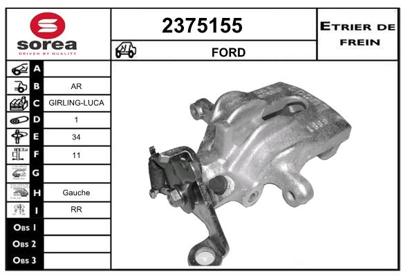 Etrier de frein SEEAC 4375155