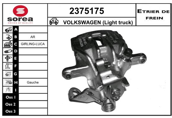 Etrier de frein SEEAC 4375175