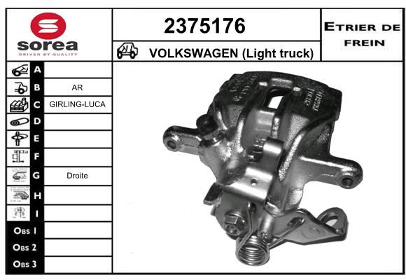 Etrier de frein SEEAC 4375176