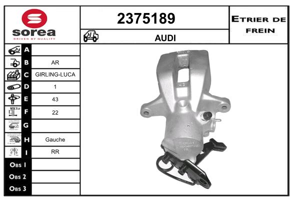 Etrier de frein SEEAC 4375189