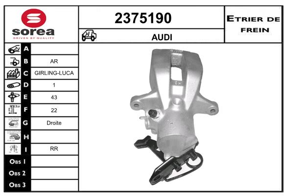 Etrier de frein SEEAC 4375190