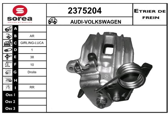 Etrier de frein SEEAC 4375204