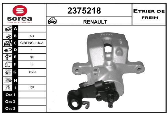 Etrier de frein SEEAC 4375218