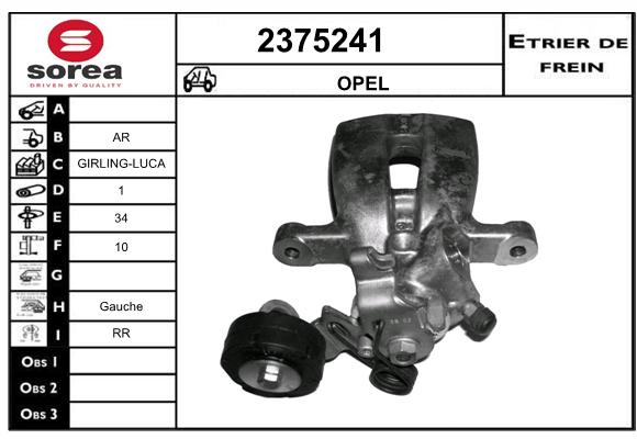 Etrier de frein SEEAC 4375241