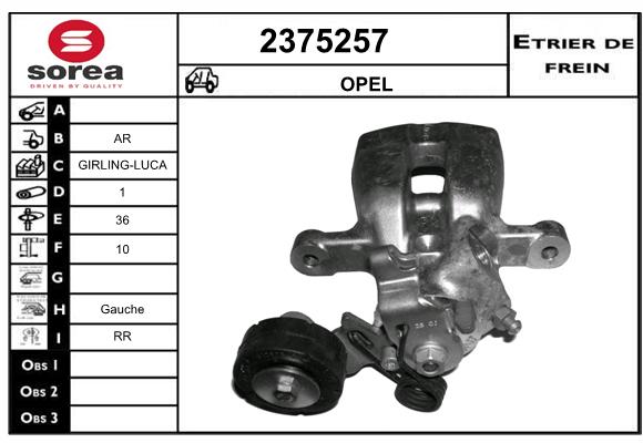 Etrier de frein SEEAC 4375257