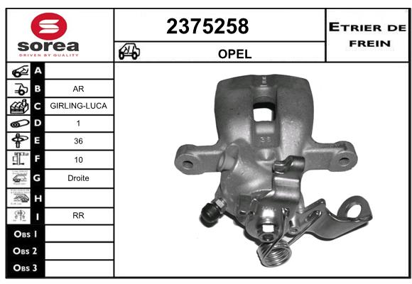 Etrier de frein SEEAC 4375258