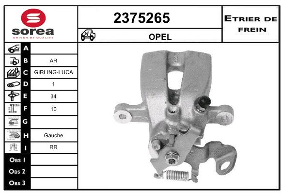 Etrier de frein SEEAC 4375265