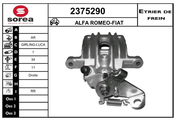 Etrier de frein SEEAC 4375290