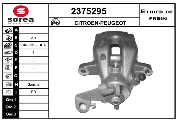 Etrier de frein SEEAC 4375295