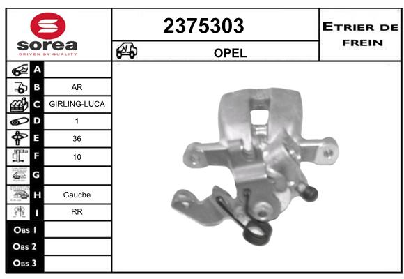 Etrier de frein SEEAC 4375303