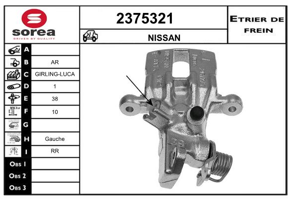 Etrier de frein SEEAC 4375321