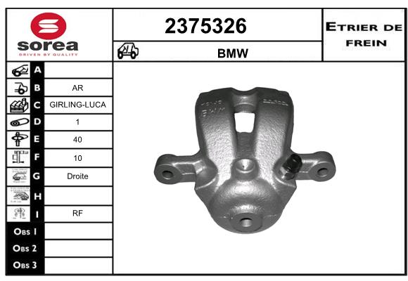 Etrier de frein SEEAC 4375326