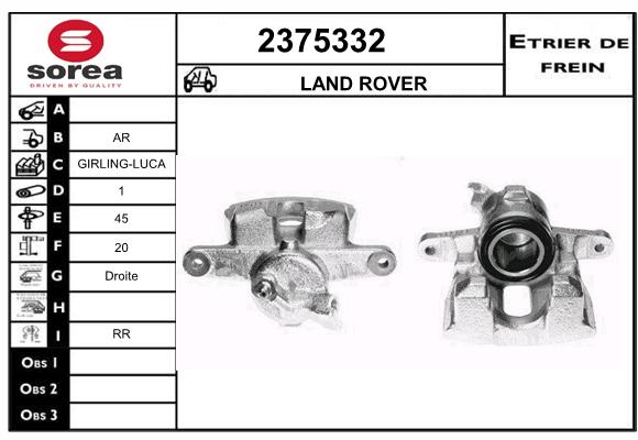 Etrier de frein SEEAC 4375332